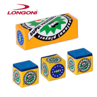 Longoni NIR Super Professional Billiard Chalk Blue 75 pcs 1 case