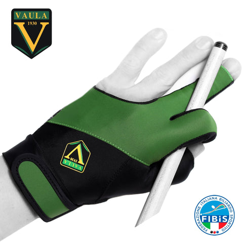 Vaula Pro Billiard Glove for Left Hand Green S