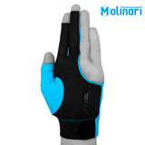Molinari Billiard Glove for Left Hand Cyan Small