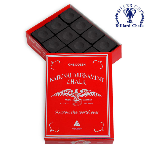 National Tournament Billiard Chalk Black 12 pcs