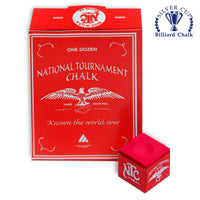 National Tournament Billiard Chalk Red 12 pcs