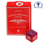 National Tournament Billiard Chalk Wine 12 pcs
