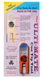Ulti-Mate Cue Tip Tool 5 in 1 Orange