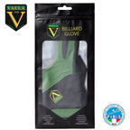 Vaula Pro Billiard Glove for Right Hand Green S