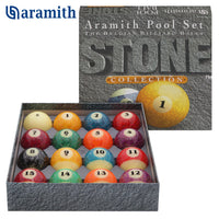 Aramith Stone Billiard Pool Ball set 2 1/4" Granite Look