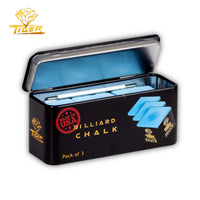 Tiger Billiard Chalk Blue 3 pcs