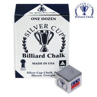 Silver Cup Billiard Chalk Pewter 12 pcs