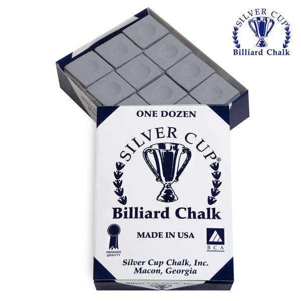 Silver Cup Billiard Chalk Pewter 12 pcs