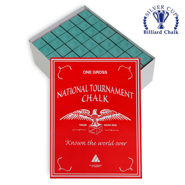 National Tournament Billiard Chalk Green 144 pcs