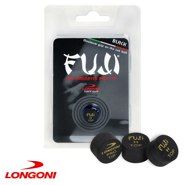 Longoni Fuji Black Cue Tip Ø14mm Hard 1 pc